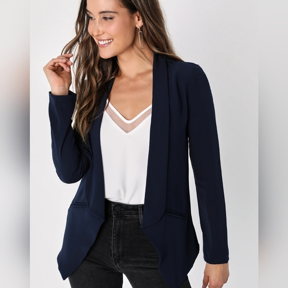 Lulus Jackets & Blazers - Lulu's Miss Punctuality Lightweight Blazer in Women's Size M